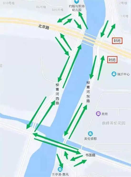 关于沂河桥老桥开始试顶升和?北京路沂河桥及两岸立交改造的通知